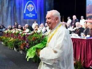 Sacerdote que ayuda a enfermos de tuberculosis en Corea del Norte recibe el premio de los Caballeros de Colón. En la foto, El padre Hammond habló de su amor por la gente de Corea del Norte y Corea del Sur.