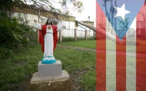 El efecto de los huracanes en Puerto Rico continúa. Foto de parroquia en Caguas en diciembre 2017. (CNS/Puerto Rico)