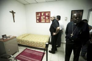 San Arzobispo Romero: La Voz de los Sin Voz - El dormitorio del arzobispo Romero en el Hospital Divina Providencia en San Salvador. Él fue asesinado mientras celebraba la Misa en la capilla del hospital. (CNS/El Salvador)