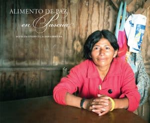 peruvian woman sitting at a table misioneros photo meditation