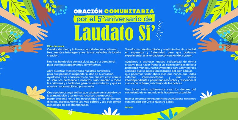 grito de los pobres: Esta es la oración publicada por el Dicasterio para la Promoción del Desarrollo Humano Integral para conmemorar el quinto aniversario el 24 de mayo de la encíclica del papa Francisco "Laudato Si' sobre el cuidado de nuestro hogar común". (Foto CNS-Dicasterio para la Promoción del Desarrollo Humano Integral)