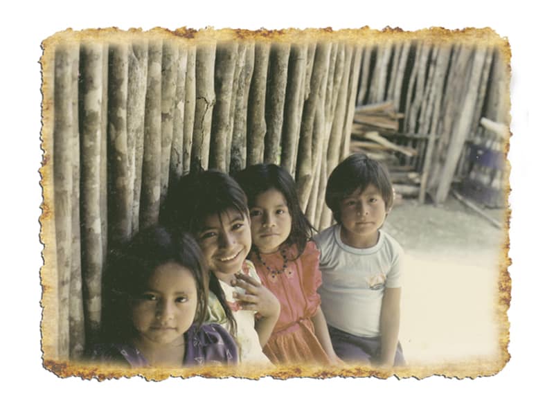 Foto tomada por el Hermano Maryknoll Marty Shea durante su misión en un campo de refugiados de Guatemala en México.