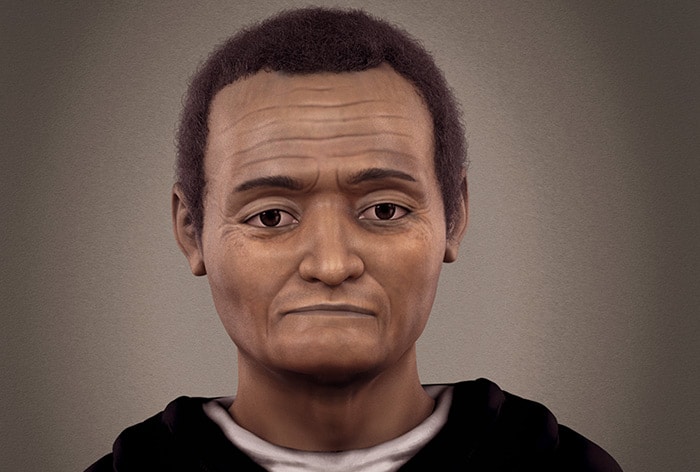 After World Mission Sunday Mass at St. Ferdinand Church, pastor Father Jason Torba and Cardinal Blase Cupich greet the congregation, including all those who do mission in Chicago. (Julie Jaidinger, Chicago Catholic/U.S.)