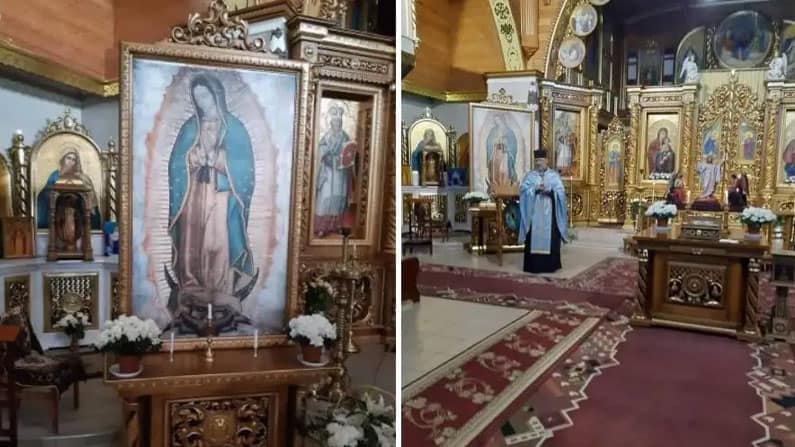 La Virgen de Guadalupe llega a Ucrania y le piden el “milagro” de que acabe la guerra