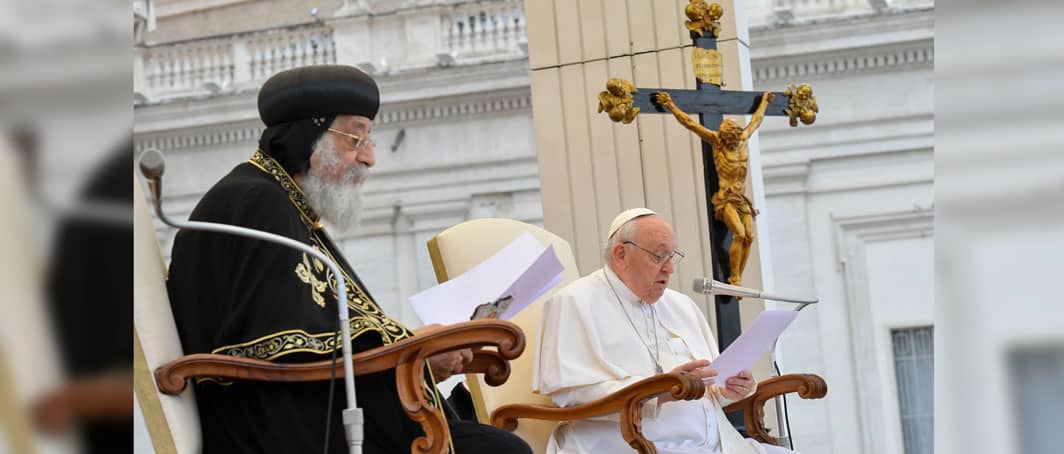 Audiencia General presidida por el Papa en compañía de Tawadros II