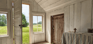Migrantes, Jesús: Paisaje de Plainsong Farm, comunidad agrícola cristiana ecuménica en Rockford, Michigan. (Jennifer Tomshack/EE.UU.)